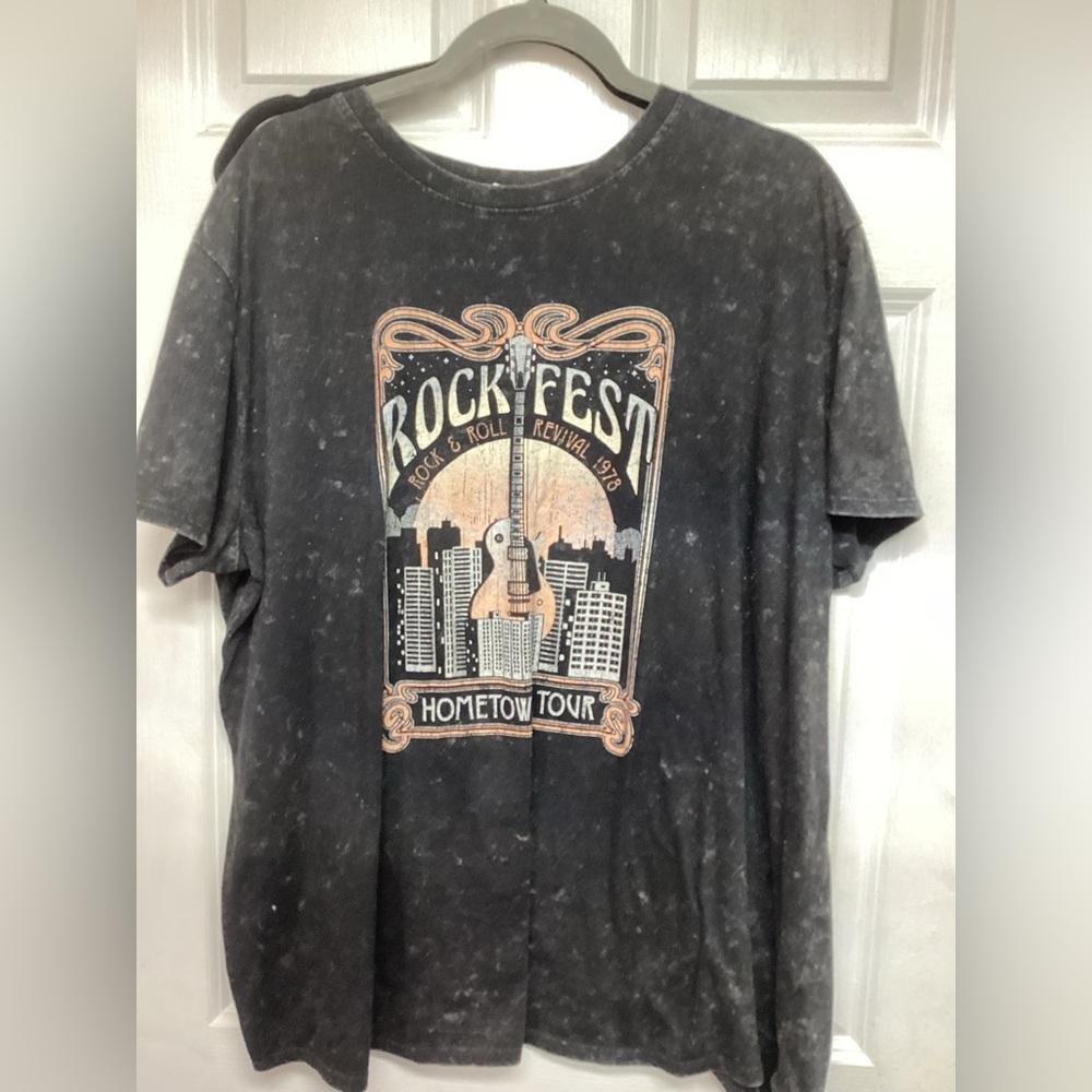 Maurices Rockfest Graphic Charcoal T-Shirt 2x